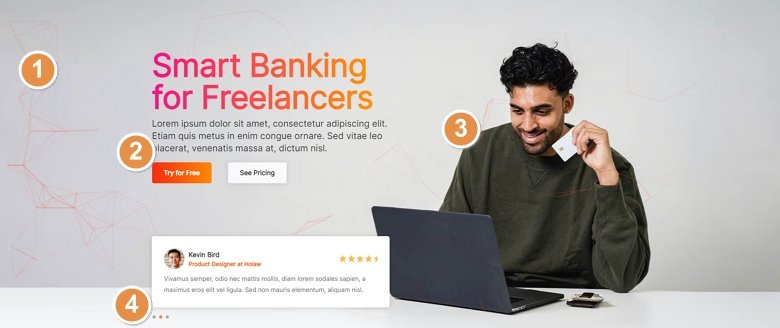 Best features of Smart Bank slider