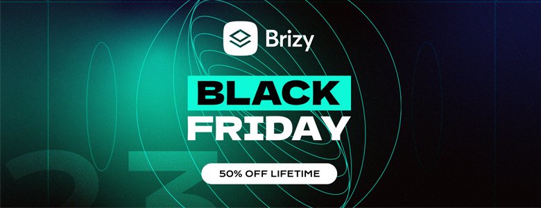 Brizy Black Friday WordPress deal 2023