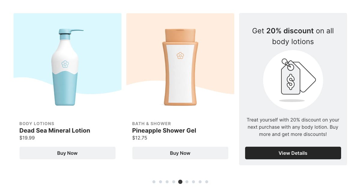 product carousel